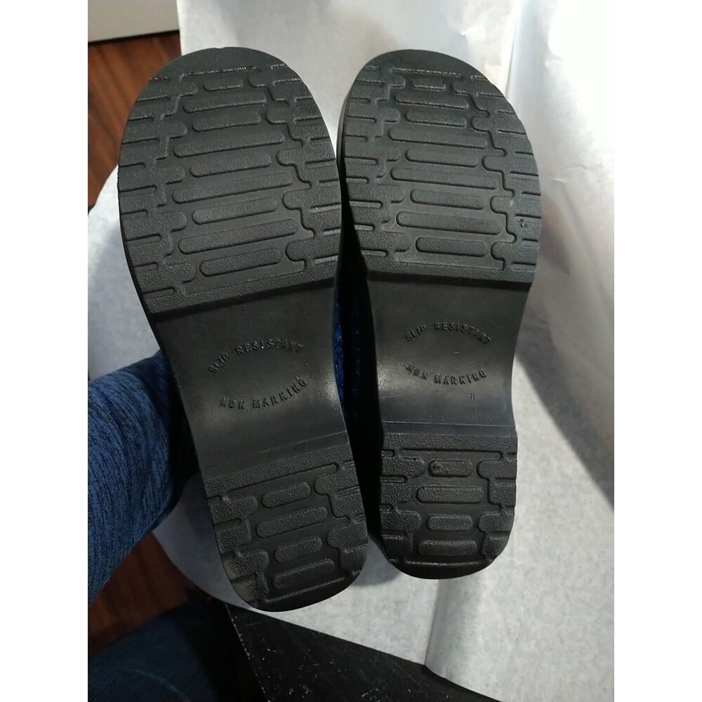 Easy Works Stress Reducing Blue Purple Paisley Nursing Shoes Size 11 - Picture 6 of 9
